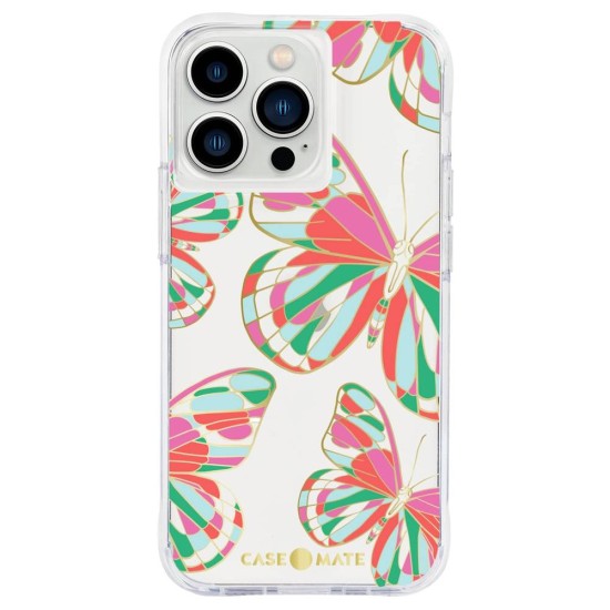 Husa Case Mate Tough Print butterflies Apple iPhone 13 Pro, transparent (Case Mate, iPhone 13 Pro) by www.silkase.ro Husa Case Mate Tough Print butterflies Apple iPhone 13 Pro, transparent (iPhone 13 Pro, CM047474) by www.silkase.ro